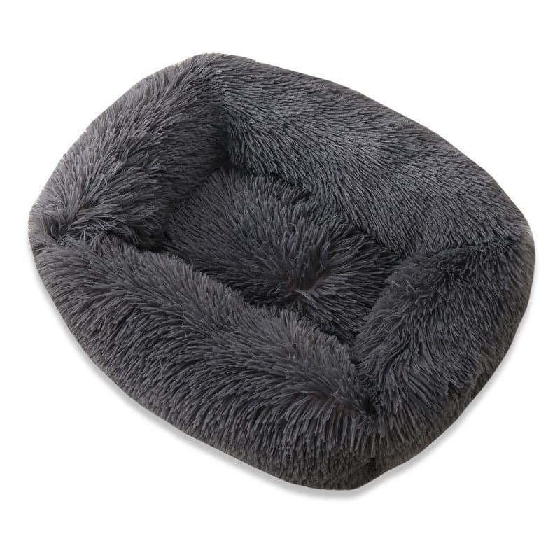 Hundebett Fluffy dark grey S